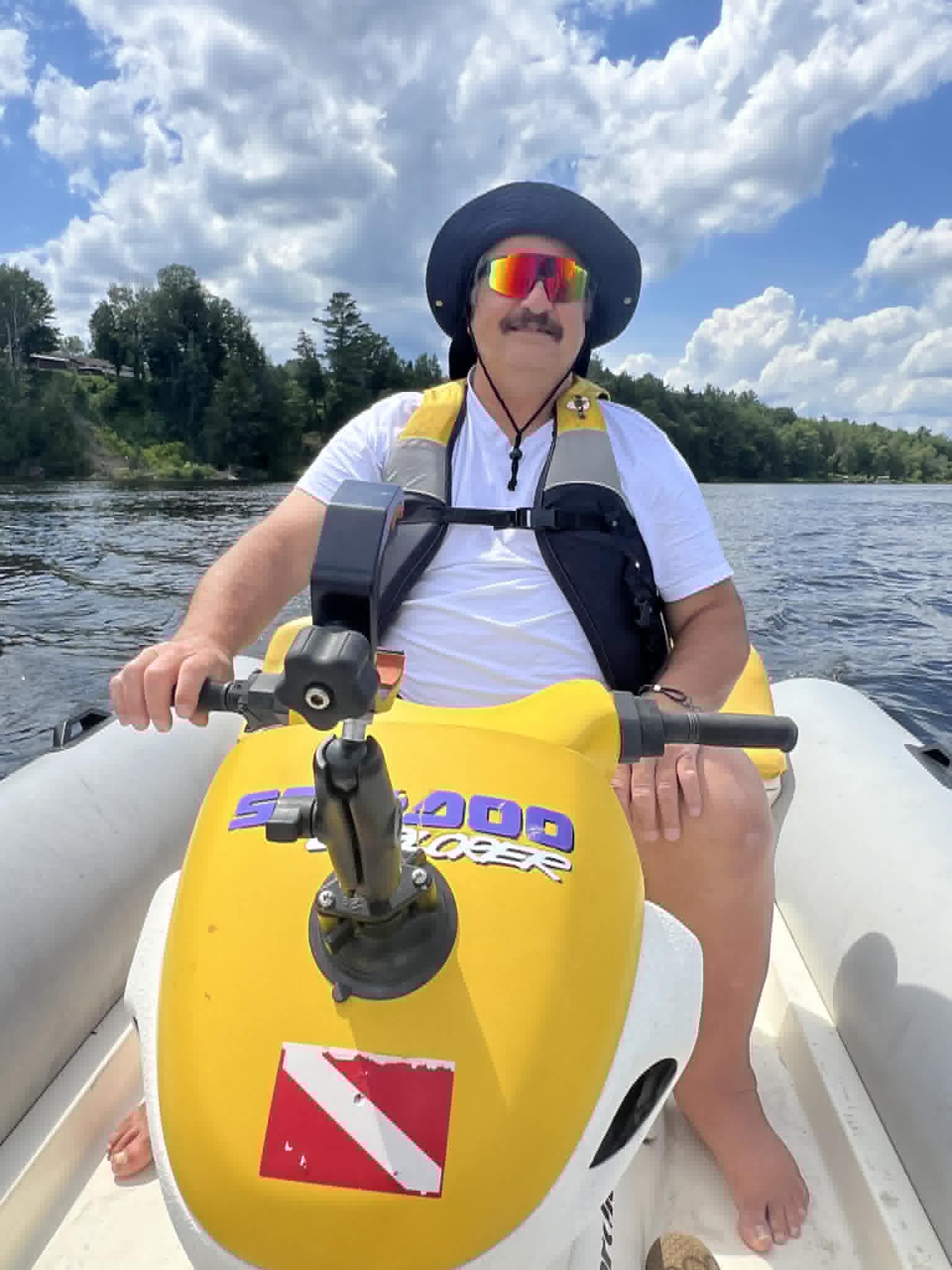 Chris on his Sea-Doo on the Ottawa River